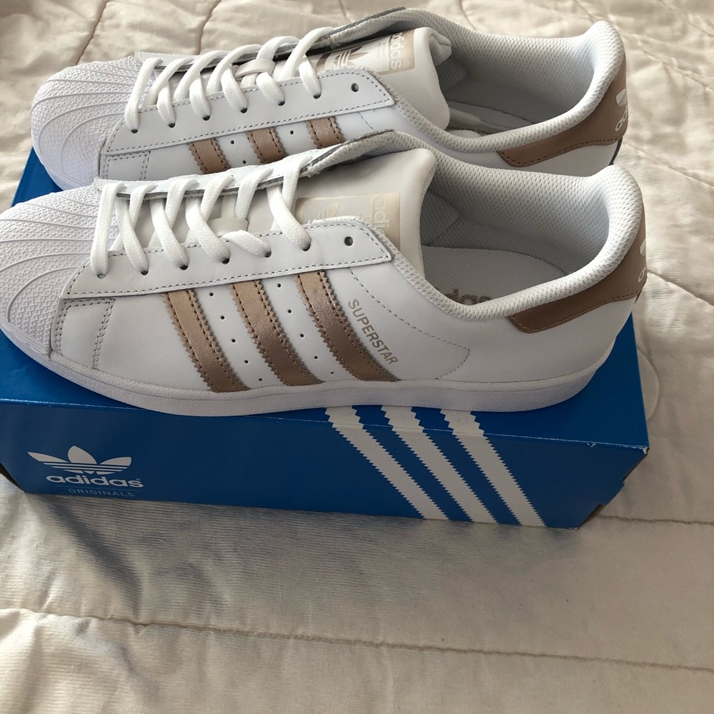 Adidas Superstar White/Rosegold - Picture 8 of 8